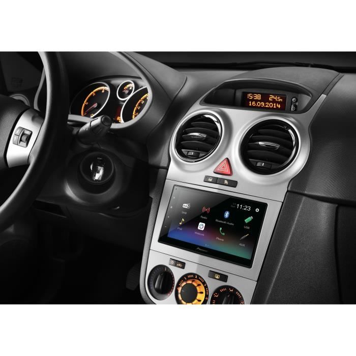 Autoradio multimédia - PIONEER - Ecran capacitif 6,8- 2DIN - DAB - USB - Entrée caméra de recul