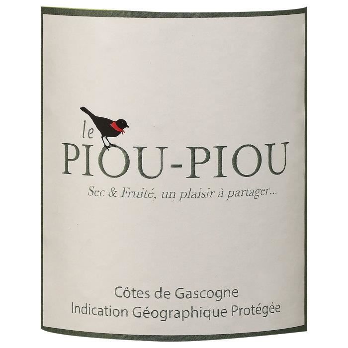 Piou Piou des Vignes Côtes de Gascogne - Vin blanc sec 2023
