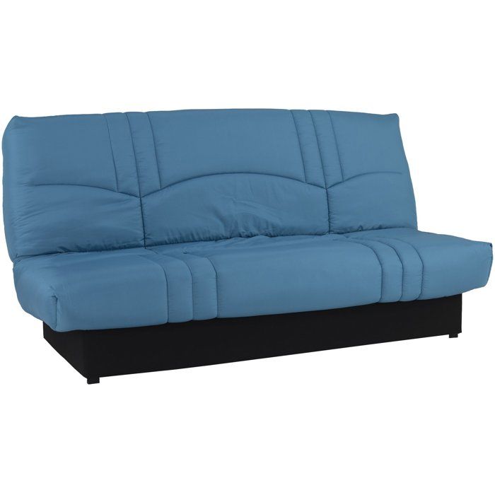 Banquette Clic-clac - 3 places - Tissu Bleu canard - 190 x 90 x 92 cm - PIXIE