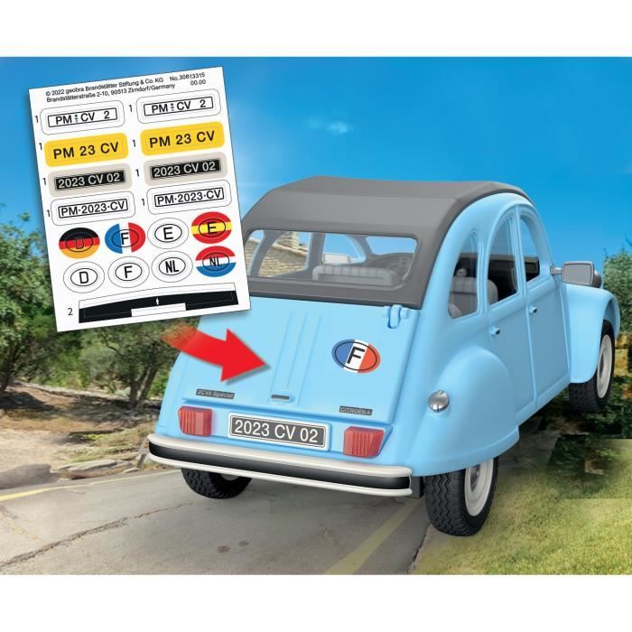 PLAYMOBIL 70640 Citroën 2 CV, Classic Cars, Voiture de collection, Adulte,3 personnages