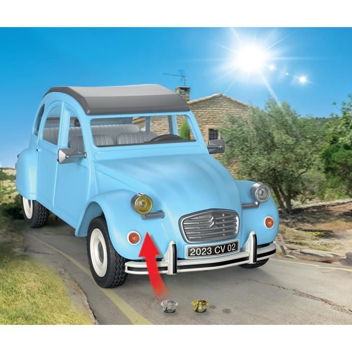 PLAYMOBIL 70640 Citroën 2 CV, Classic Cars, Voiture de collection, Adulte,3 personnages