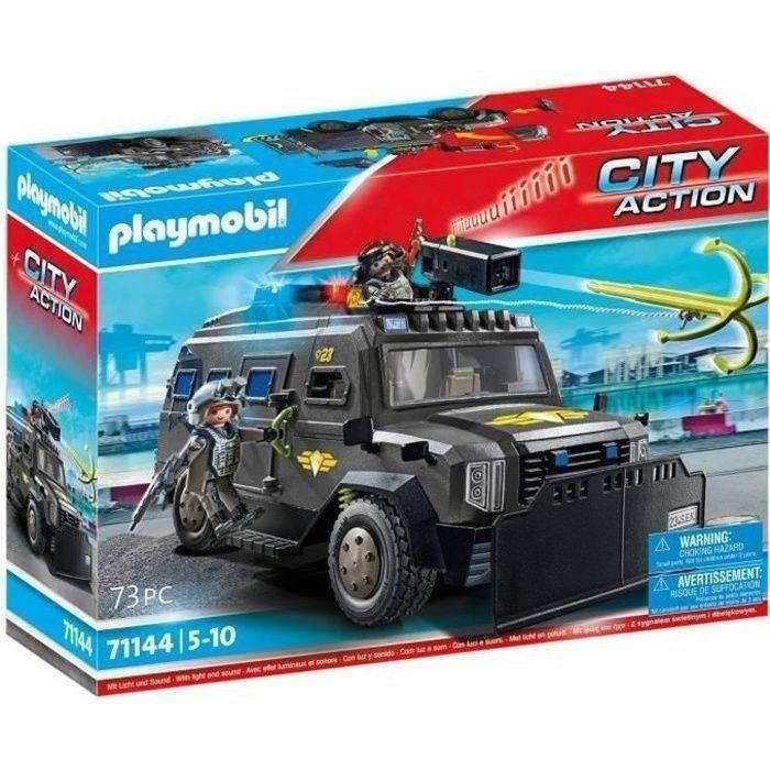 PLAYMOBIL 71144 Véhicule d'intervention des forces spéciales, Les policiers, City Action, Unité d'élite, 73 pieces, Des 5 ans