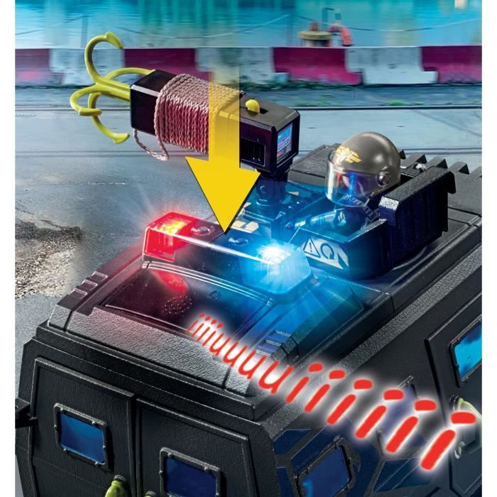 PLAYMOBIL 71144 Véhicule d'intervention des forces spéciales, Les policiers, City Action, Unité d'élite, 73 pieces, Des 5 ans