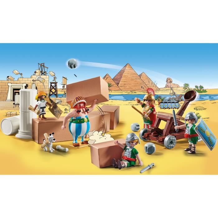 PLAYMOBIL 71268 Numerobis et la bataille du Palais, Siege des Romains, 56 pieces, Astérix
