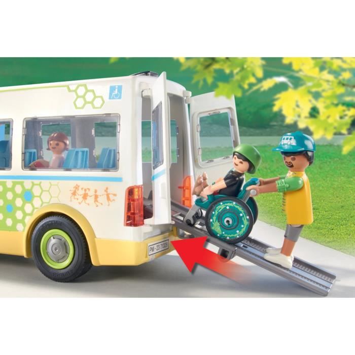 PLAYMOBIL 71329 Bus scolaire, City Life, L'école, 53 pieces, Des 4 ans