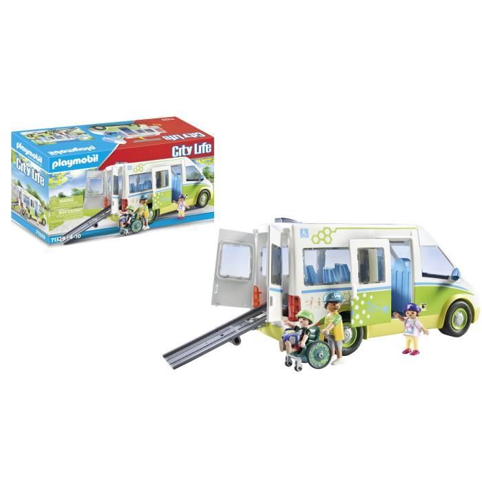 PLAYMOBIL 71329 Bus scolaire, City Life, L'école, 53 pieces, Des 4 ans
