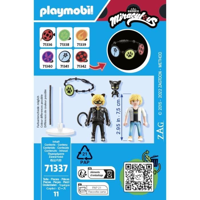 PLAYMOBIL 71337 Miraculous : Adrien & Chat Noir