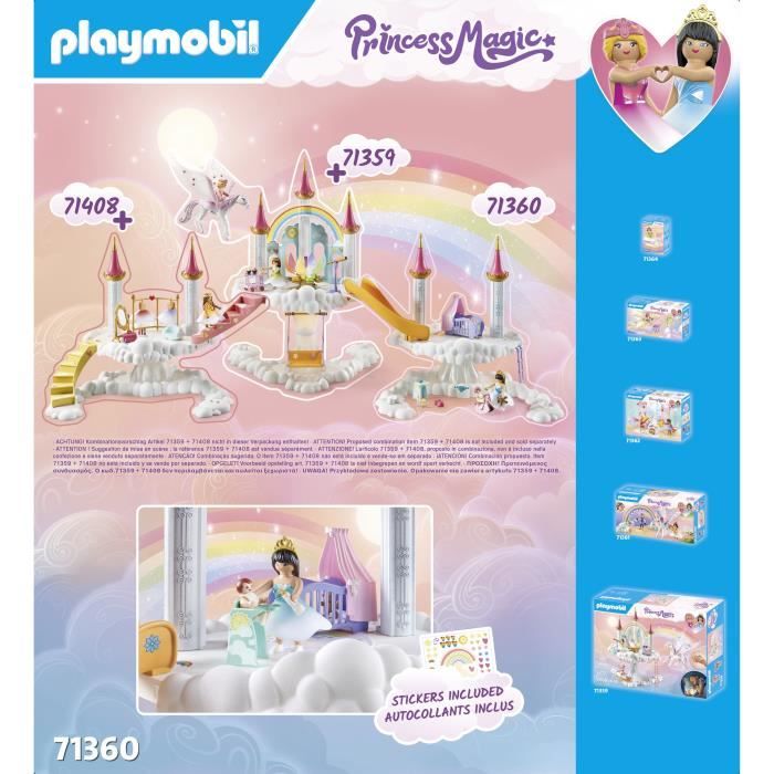 PLAYMOBIL 71360 Nurserie dans les nuages, Princess Magic, 63 pieces, Des 4 ans