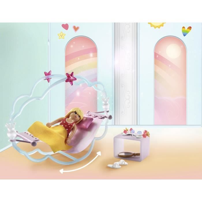 PLAYMOBIL Princess Magic - Chambre de princesses avec 2 lits a bascule - Des 4 ans