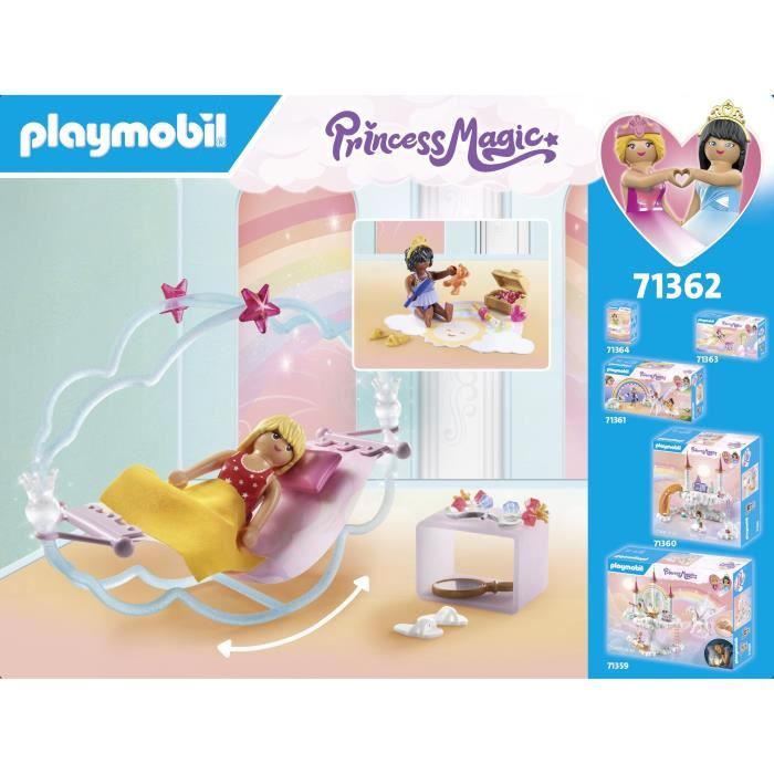 PLAYMOBIL Princess Magic - Chambre de princesses avec 2 lits a bascule - Des 4 ans