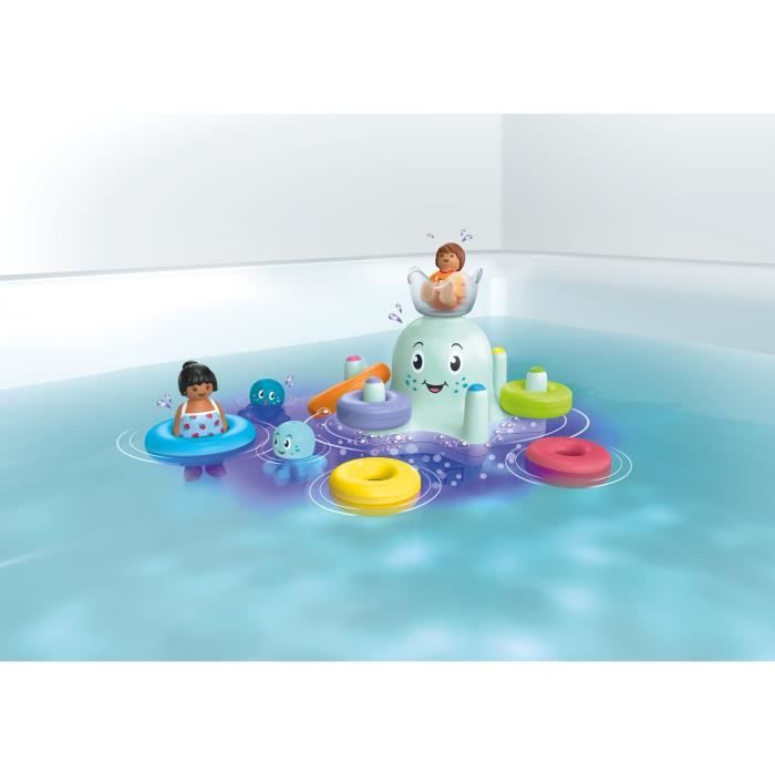PLAYMOBIL Junior 71438 Manege pieuvre géante, Jouet pour le bain, Junior AQUA Tinti, 17 pieces, Des 12 mois