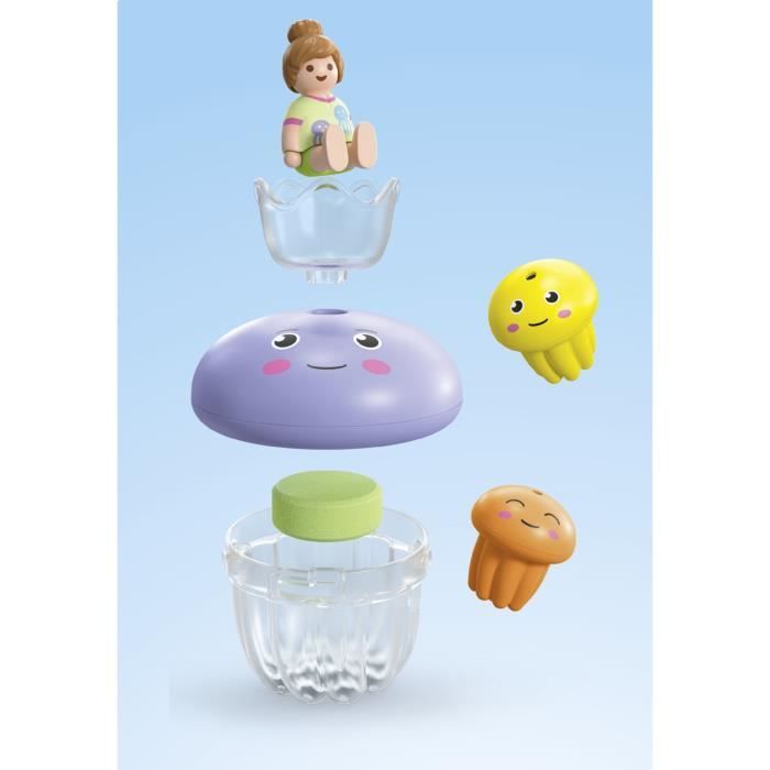 PLAYMOBIL Junior 71439 Famille de méduses, Junior AQUA Tinti, Jouet pour le bain, Des 12 mois