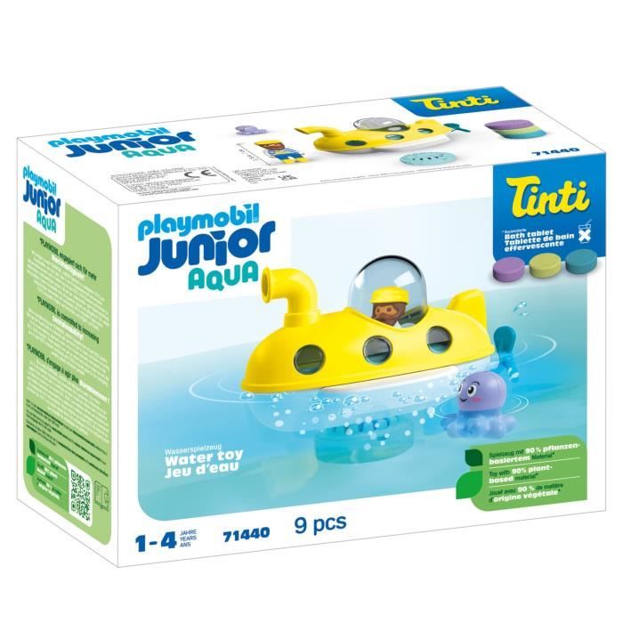 PLAYMOBIL Junior 71440 Sous-marin, Junior AQUA Tinti, Jouet pour le bain, Des 12 mois