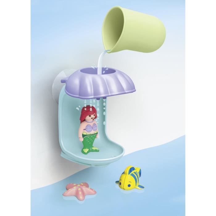 PLAYMOBIL Junior 71460 Ariel avec coquillage de bain, Disney, Jouet pour le bain, Des 12 mois