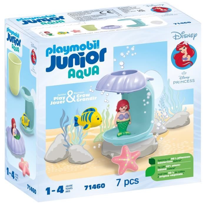 PLAYMOBIL Junior 71460 Ariel avec coquillage de bain, Disney, Jouet pour le bain, Des 12 mois