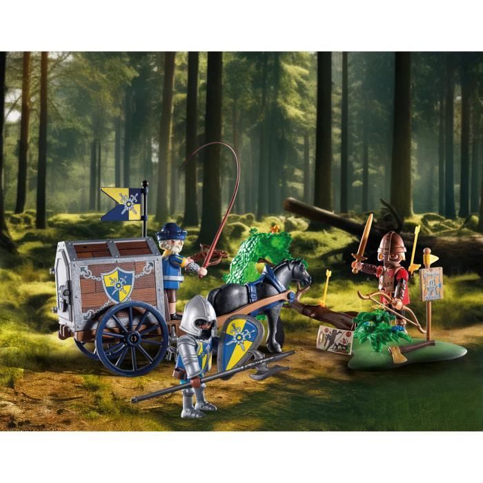 PLAYMOBIL 71484 Convoi de Novelmore avec bandit, Novelmore, Chevaliers et voleurs, Des 5 ans