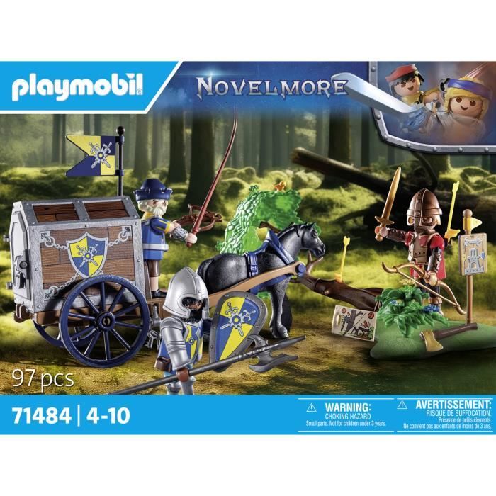 PLAYMOBIL 71484 Convoi de Novelmore avec bandit, Novelmore, Chevaliers et voleurs, Des 5 ans