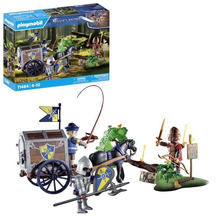 PLAYMOBIL 71484 Convoi de Novelmore avec bandit, Novelmore, Chevaliers et voleurs, Des 5 ans