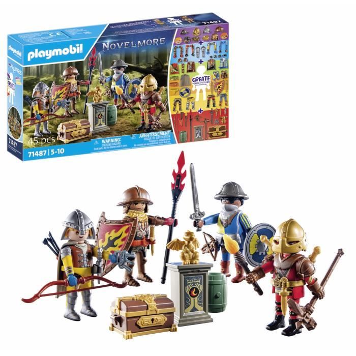 PLAYMOBIL 71487 Chevaliers Novelmore, My Figures, 45 pieces, Des 5 ans