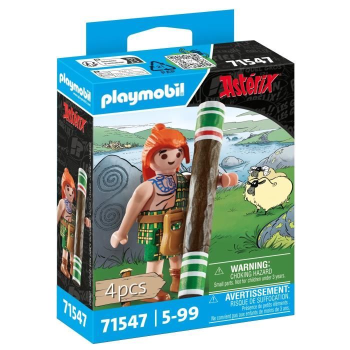PLAYMOBIL 71547 Mac Oloch, Astérix, Personnages de la BD, Des 5 ans