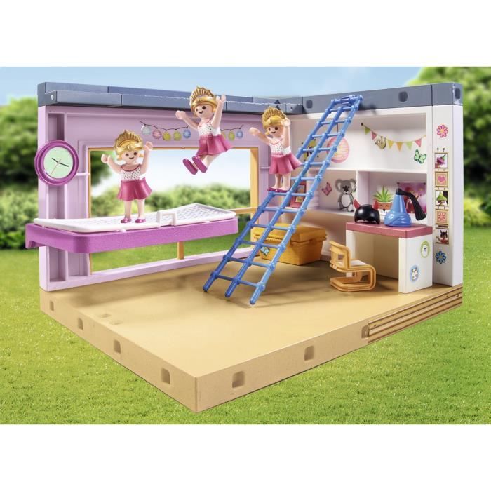 PLAYMOBIL 71610 Chambre d'enfant avec lit cabane, My Life Maison d'architecte, 97 pieces, Des 4 ans