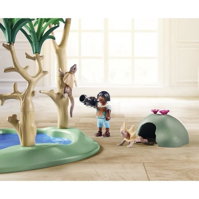 PLAYMOBIL 71624 Explorateurs avec animaux australiens, Wiltopia, 50 pieces, Des 4 ans