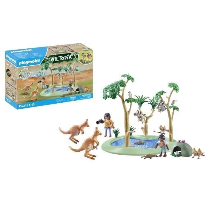 PLAYMOBIL 71624 Explorateurs avec animaux australiens, Wiltopia, 50 pieces, Des 4 ans