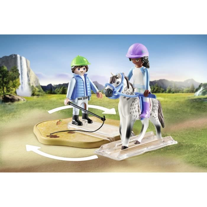 PLAYMOBIL 71637 Arene d'équitation, Horses of Waterfall, 67 pieces, Des 5 ans