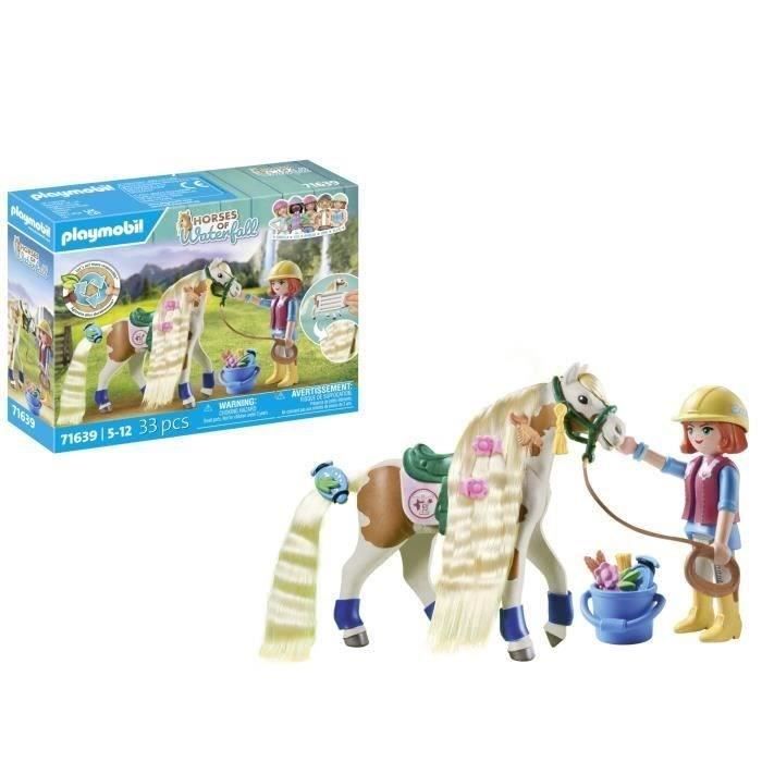 PLAYMOBIL 71639 Ellie avec cheval, Horses of Waterfall, 33 pieces, Des 4 ans