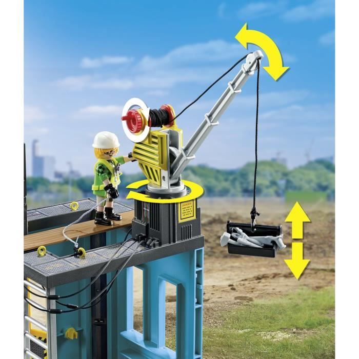 PLAYMOBIL 71650 Ouvriers et chantier, My Life la construction, 138 pieces, Promo Pack, Des 4 ans