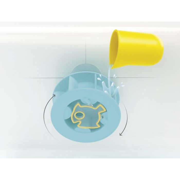 PLAYMOBIL Junior 71688 Roue aquatique avec bébé requin, Jouet pour le bain, Des 12 mois