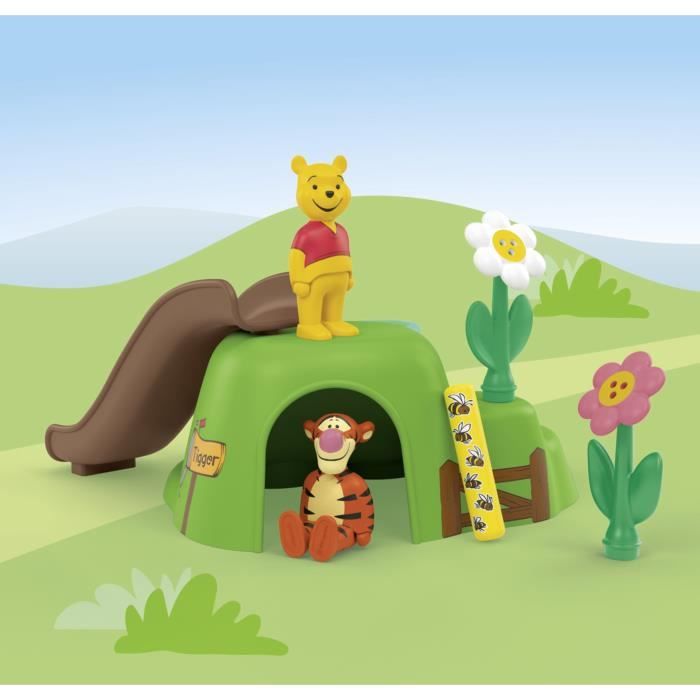 PLAYMOBIL Junior 71694 Winnie l'ourson et Tigrou avec jardin d'abeilles, Junior & Disney, Des 12 mois