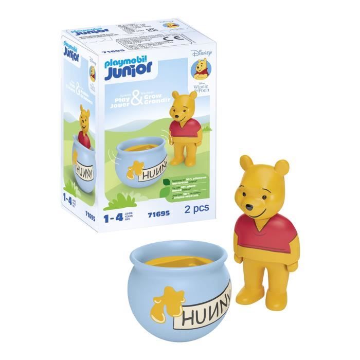 PLAYMOBIL Junior 71695 Winnie l'ourson et culbuto pot de miel, Junior & Disney, Des 12 mois