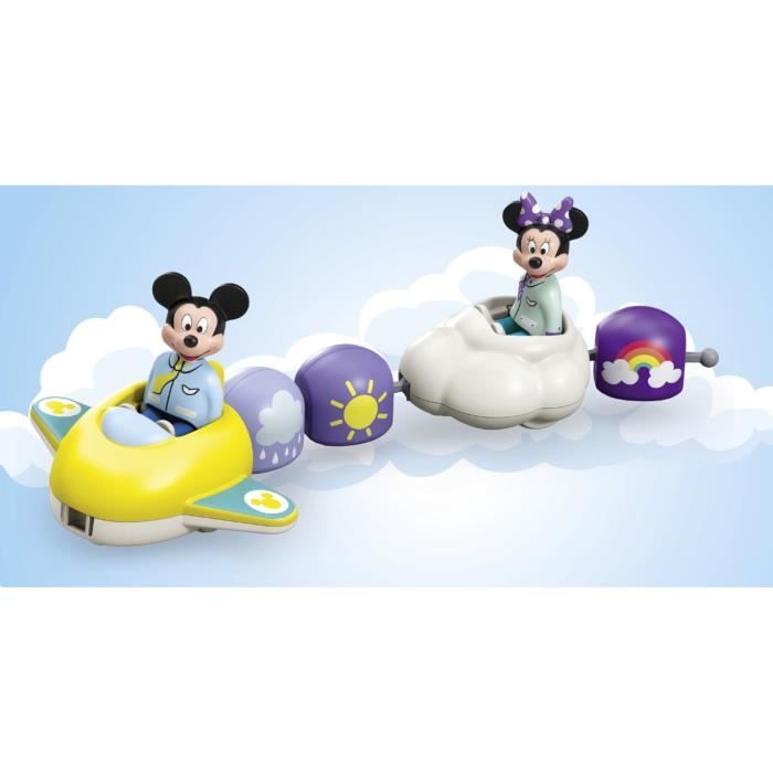 PLAYMOBIL Junior 71697 Train des nuages de Mickey et Minnie, Junior & Disney, Comprend Minnie, Mickey, Des 12 mois