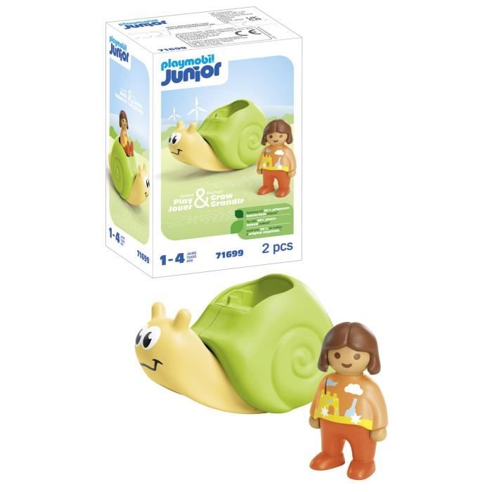 PLAYMOBIL Junior 71699 Enfant avec escargot a bascule, Des 12 mois
