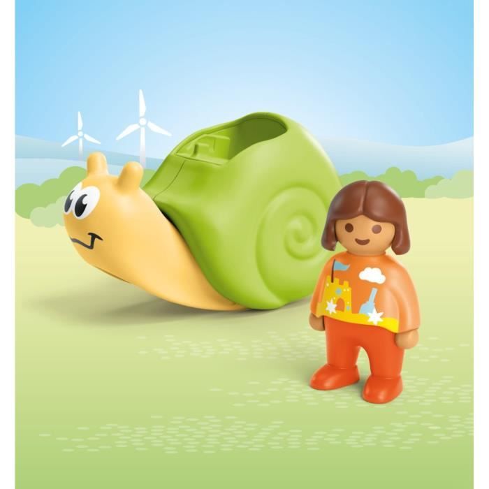 PLAYMOBIL Junior 71699 Enfant avec escargot a bascule, Des 12 mois