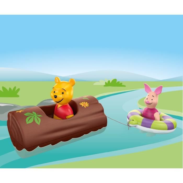 PLAYMOBIL Junior 71705 Winnie et Porcinet, Flotte dans l'eau, Jouet pour le bain, Junior & Disney, Des 12 mois