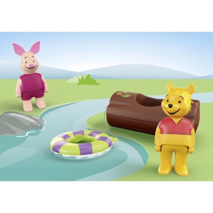 PLAYMOBIL Junior 71705 Winnie et Porcinet, Flotte dans l'eau, Jouet pour le bain, Junior & Disney, Des 12 mois