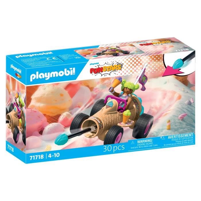 Playmobil 71718 Kart cornet de glace, Funstars, 30 pieces, Des 4 ans
