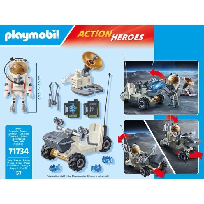 PLAYMOBIL 71734 Mission spatiale, Action Heroes, L'espace, Starter Pack, 57 pieces, Des 4 ans