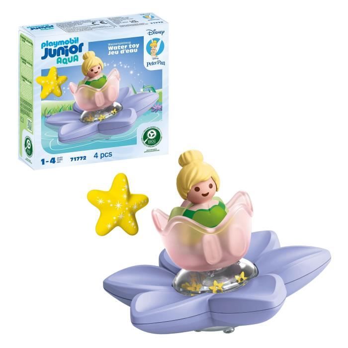PLAYMOBIL JUNIOR 71772 Fée Clochette et fleur, Disney, 4 pieces, Des 12 mois