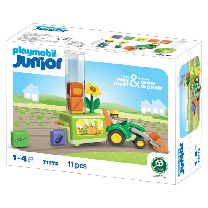 Playmobil 71773 Tracteur avec planteuse, Playmobil junior, 11 pieces, Des 12 mois
