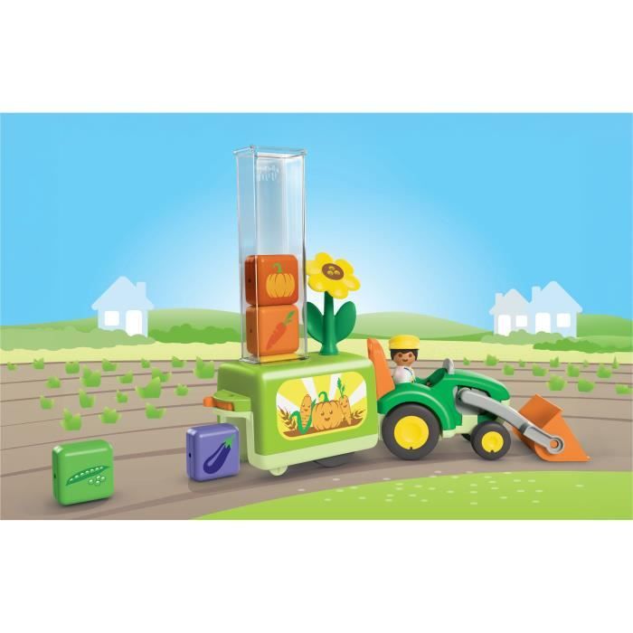 Playmobil 71773 Tracteur avec planteuse, Playmobil junior, 11 pieces, Des 12 mois