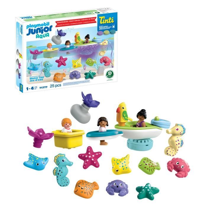 Playmobil 71777 Calendrier de l'avent Junior, JUNIOR & Tinti, 31 pieces, Des 4 ans