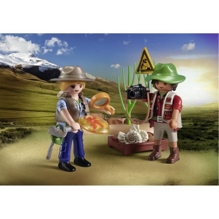 PLAYMOBIL 71805 Chercheurs et site paléontologique avec fossiles, My Life, Dinos, 41 pieces, Des 4 ans