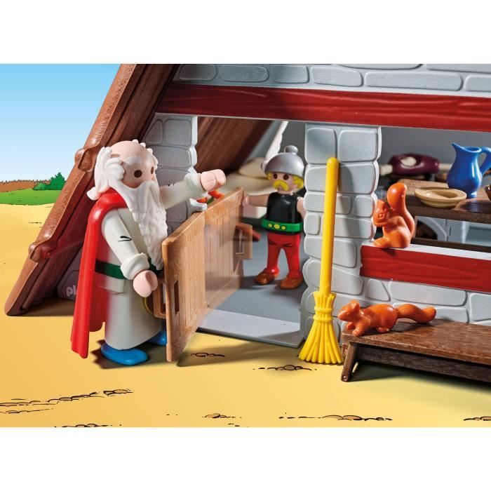 PLAYMOBIL 71828 Hutte d'Astérix avec Panoramix, Astérix, Personnages de la BD, 80 pieces, Des 5 ans