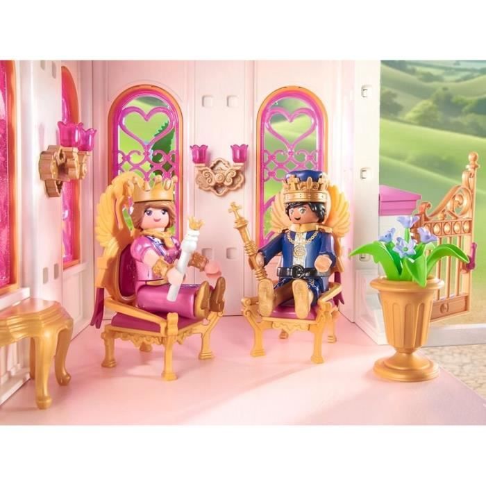 PLAYMOBIL 71845 Palais avec couple royal et 2 trônes, Les princesses magic, 421 pieces, Des 4 ans