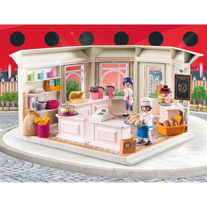 PLAYMOBIL 71863 Boulangerie Dupain Cheng, Miraculous Personnage du dessin animé, 93 pieces, des 4 ans