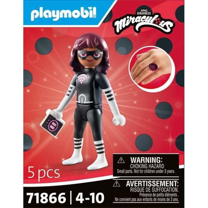 PLAYMOBIL 71866 Lady Wifi, Miraculous Personnage du dessin animé, 5 pieces, des 4 ans