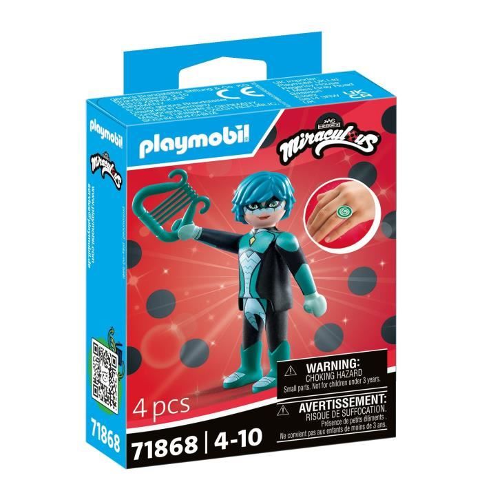 PLAYMOBIL 71868 Viperion, Miraculous Personnage du dessin animé, 4 pieces, des 4 ans
